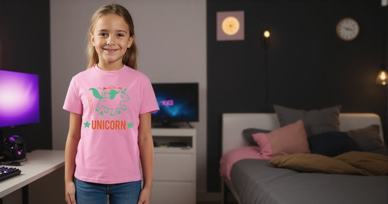 dětské tričko s jednorožcem